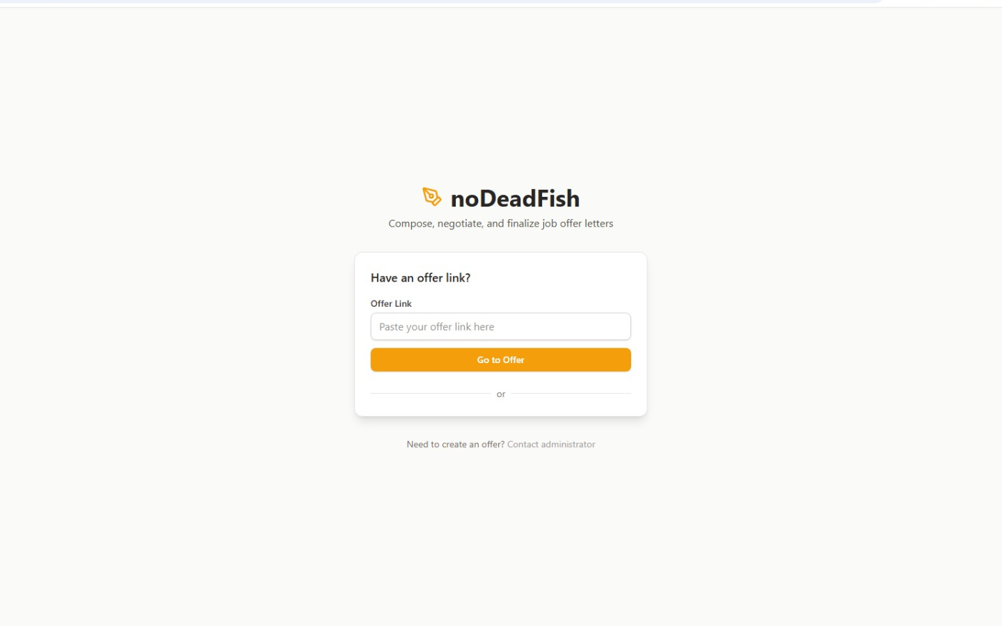 noDeadfish — Landing