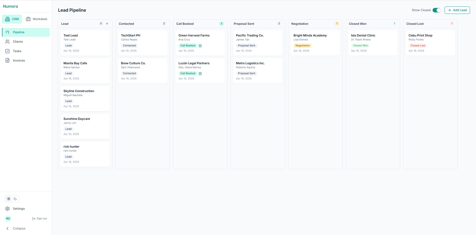 Numera — Full-stack accounting platform