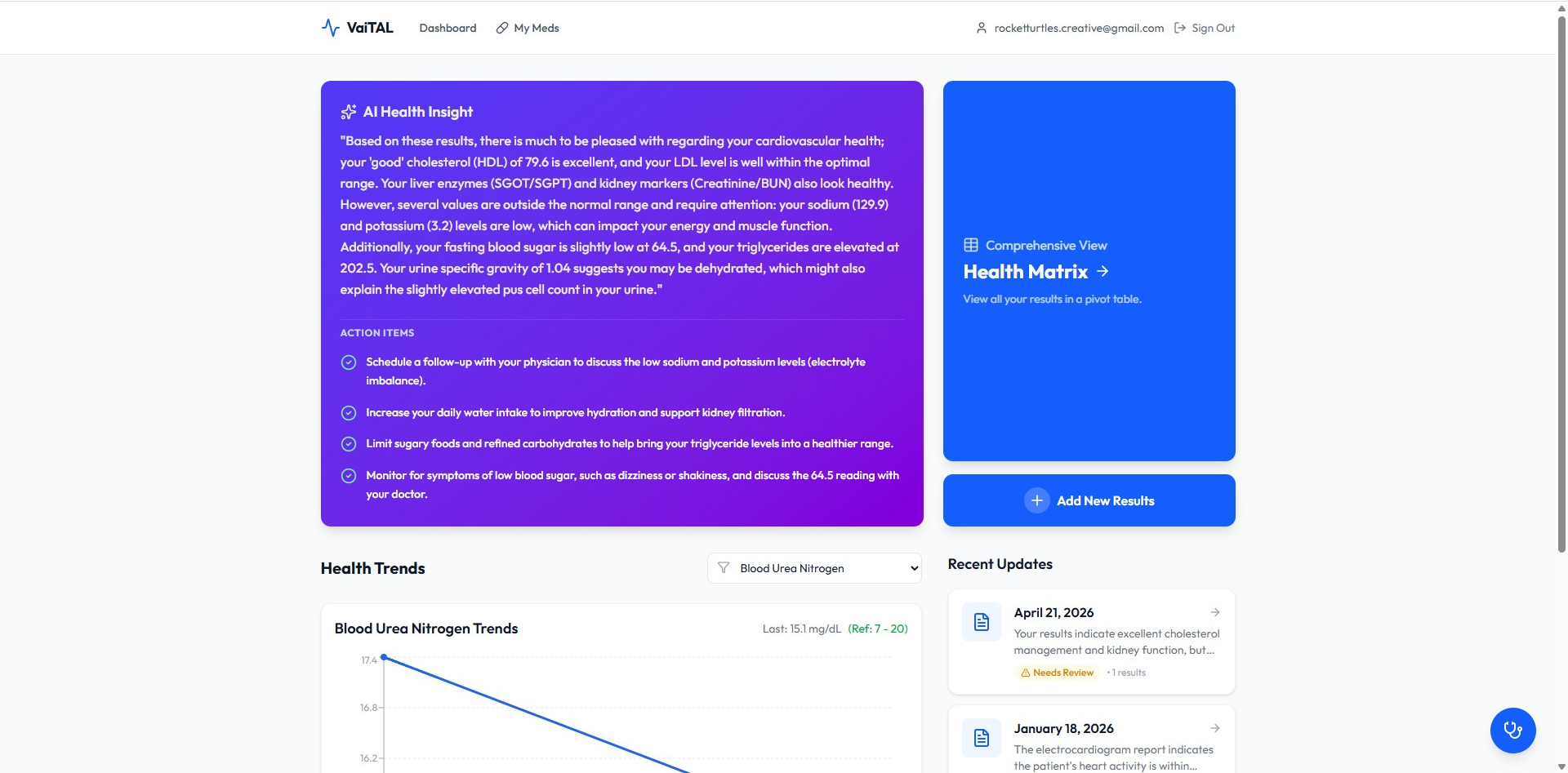 VaiTAL — Personal health intelligence